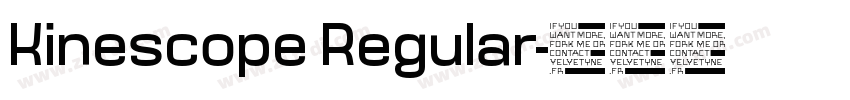 Kinescope Regular字体转换